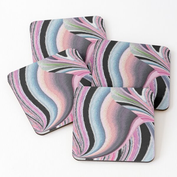 Item preview, Abstract Design in Pink Blue and Black  designed and sold by FancyFriendship.