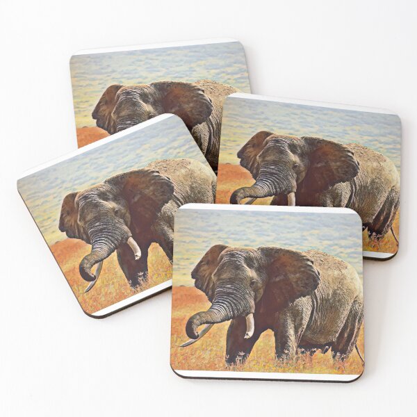 Item preview, African Savannah Majestic Elephant Animal Wildlife Portrait designed and sold by TheWildFlix.