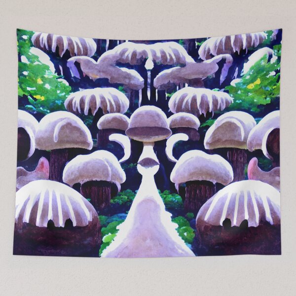 Item preview, Glowing Mushroom Forest designed and sold by Brushless.