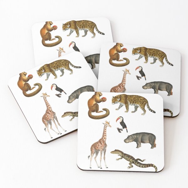 Item preview, Jungle Animals Vintage Illustrations designed and sold by lamalee.