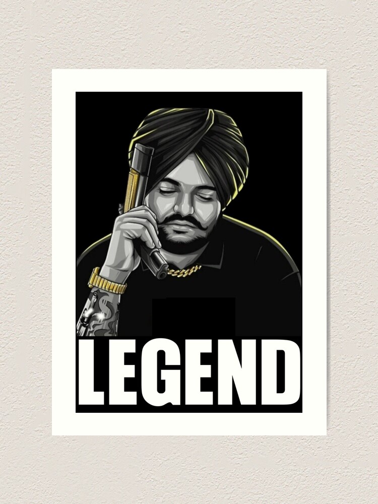 Legends never die sidhu moose wala  Art Print for Sale by Desi Merch