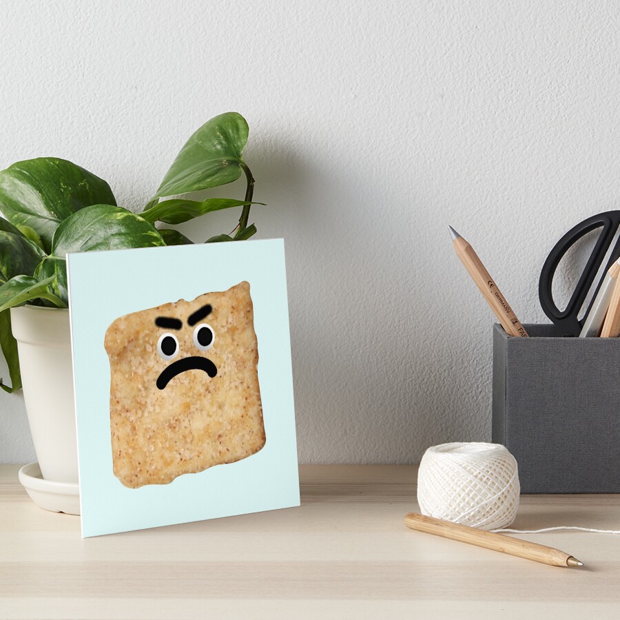 "Cinnamon Toast Crunch Sad Angry Bushy Eyebrows Funny Food Meme" Art