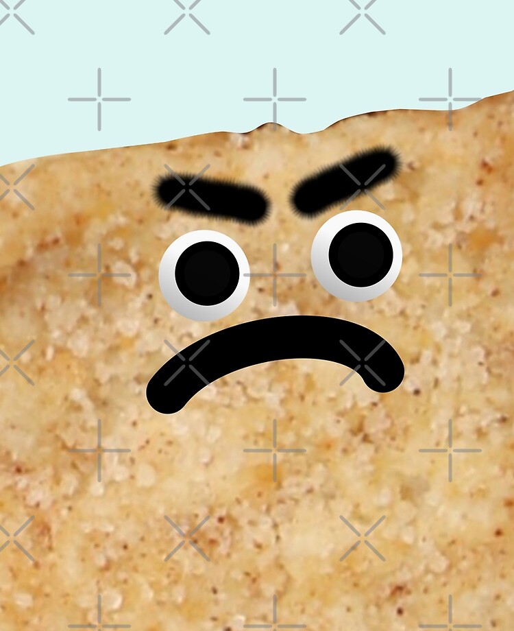 Cinnamon Toast Crunch , Sad and Angry Bushy Eyebrows , Funny Food Meme  iPad Case & Skin for Sale by amylydesign