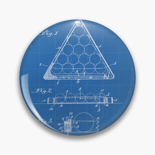 Item preview, Pool Patent - Billiards Art - Blueprint designed and sold by patentpress.