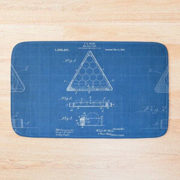 Item preview, Pool Patent - Billiards Art - Blueprint designed and sold by patentpress.