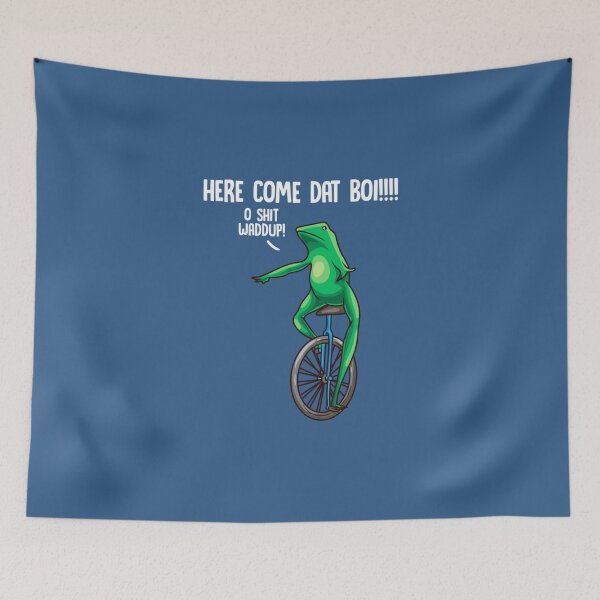 Item preview, Here Come Dat Boi O Shit Waddup Dank Meme Pullover  designed and sold by DoYoonR.