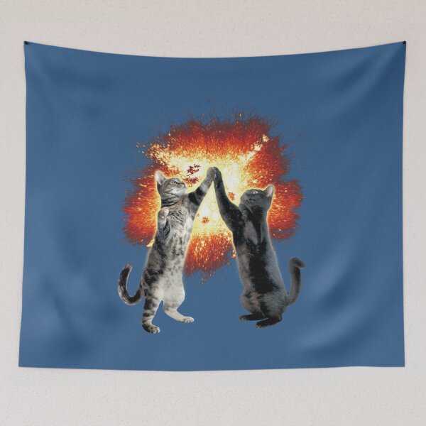 Artikelvorschau, High-Five Cats Explosion Meme Grafik entworfen und verkauft von DoYoonR.