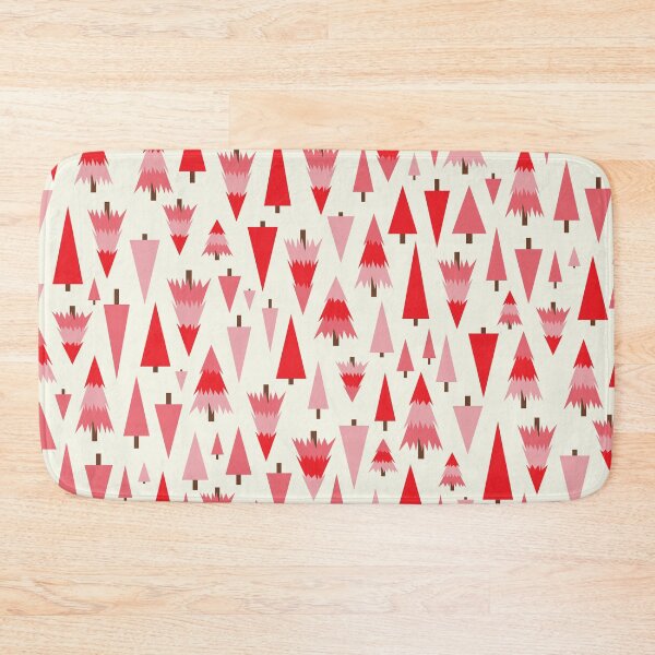 Item preview, Pine trees on the hill in reds and pinks designed and sold by FrancesPoff.