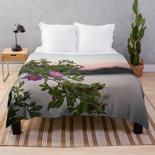 Item preview, Wild Roses at Summer Sunset on Okanagan Lake designed and sold by Amy Mitchell.