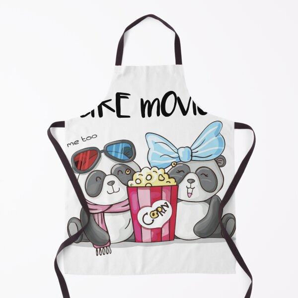 Item preview, I Like Movies Cute Panda Couple Eating Popcorn  designed and sold by Tema EL.