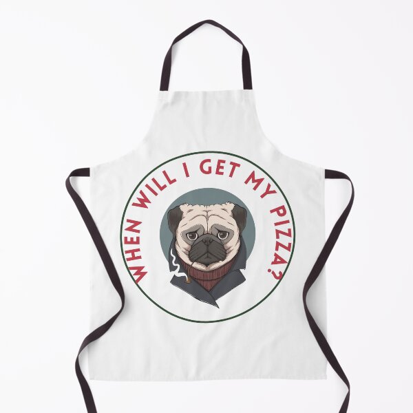 Item preview, Dog Eating Pizza Cute Pug designed and sold by Tishndco.