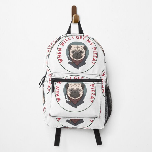 Item preview, Dog Eating Pizza Cute Pug designed and sold by Tishndco.
