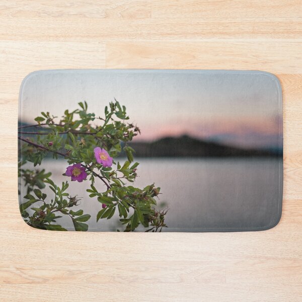 Item preview, Wild Roses at Summer Sunset on Okanagan Lake designed and sold by Amy Mitchell.