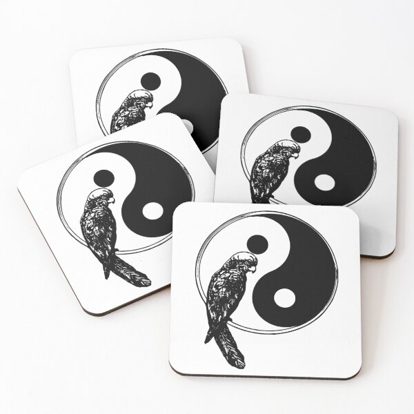 Item preview, Yin Yang Feng Shui Ying Yang Taoism Taijitu Buddhism Parrot designed and sold by Minnesnowta.
