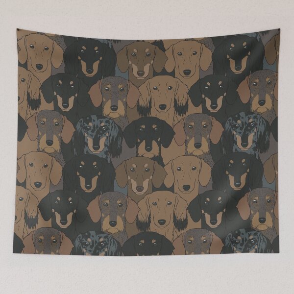 Item preview, So Many Dachshunds! designed and sold by Spinyflowerart.