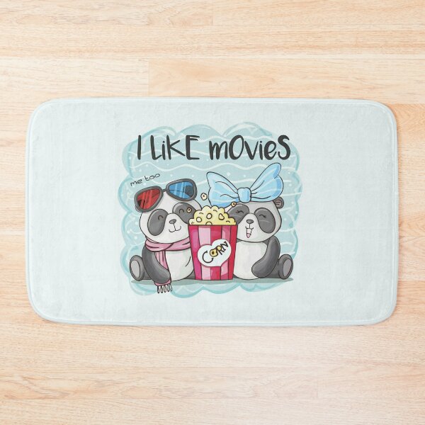 Item preview,  I Like Movies Cute Panda Couple Eating Popcorn  designed and sold by Tema EL.
