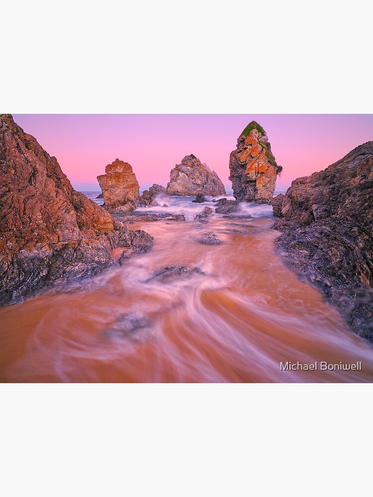 Thumbnail 2 of 2, Art Board Print, Camel Rock Twilight, Bermagui, New South Wales, Australia designed and sold by Chockstone.