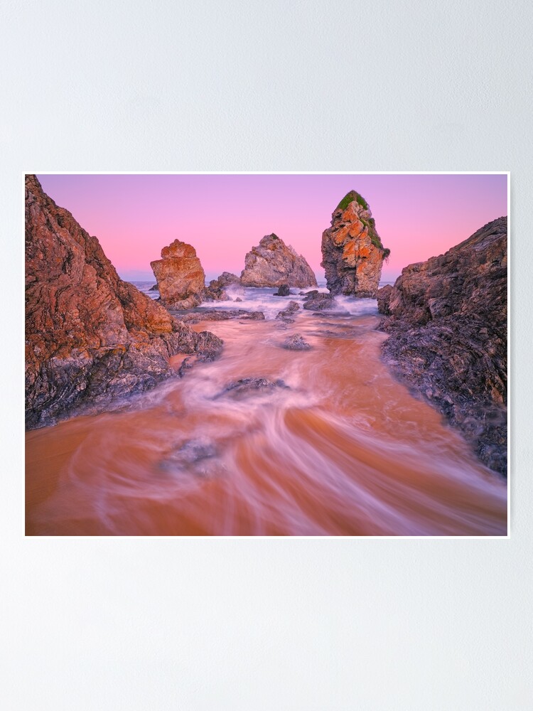 Thumbnail 1 of 3, Poster, Camel Rock Twilight, Bermagui, New South Wales, Australia designed and sold by Chockstone.