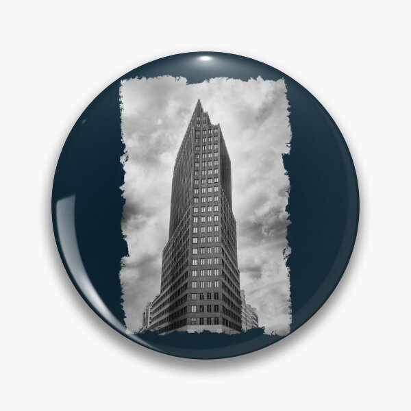 Item preview, Berliner Turm Potsdamer Platz Wolkenkratzer Stadtbild in Schwarzweiß   designed and sold by SnapyLands.