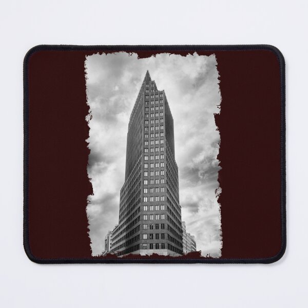 Item preview, Berliner Turm Potsdamer Platz Wolkenkratzer Stadtbild in Schwarzweiß   designed and sold by SnapyLands.