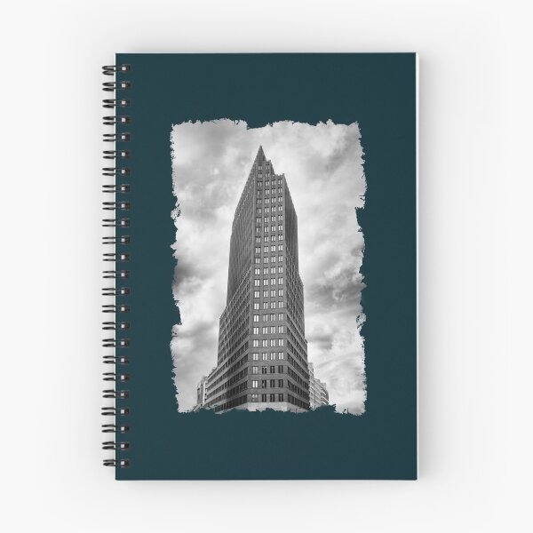 Item preview, Berliner Turm Potsdamer Platz Wolkenkratzer Stadtbild in Schwarzweiß   designed and sold by SnapyLands.