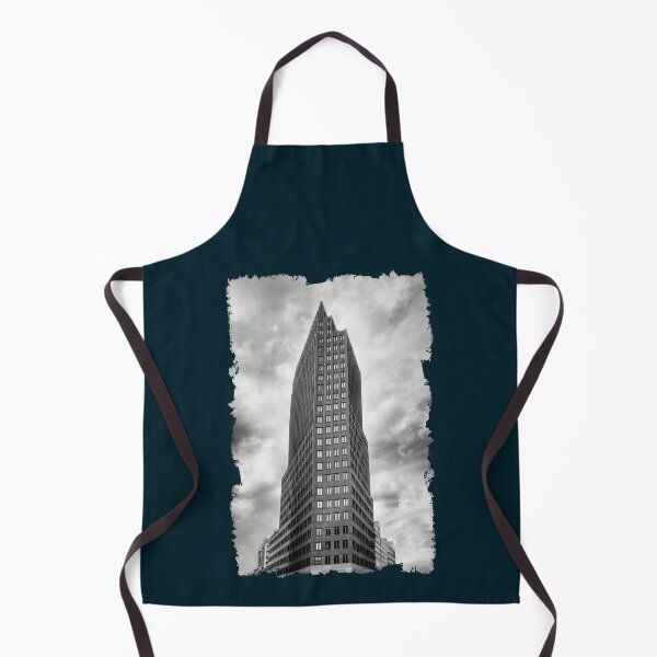 Item preview, Berliner Turm Potsdamer Platz Wolkenkratzer Stadtbild in Schwarzweiß   designed and sold by SnapyLands.