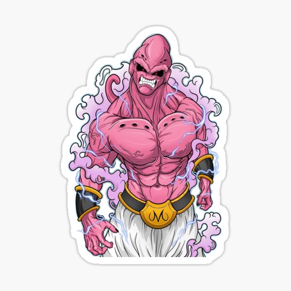 Majin Buu Sticker for Sale by Packpellets