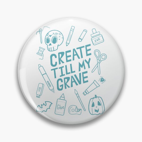 Item preview, CREATE TILL MY GRAVE SIMPLE TEAL BLUE designed and sold by Ruby Mendiola.