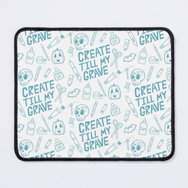 Item preview, CREATE TILL MY GRAVE SIMPLE TEAL BLUE designed and sold by Ruby Mendiola.