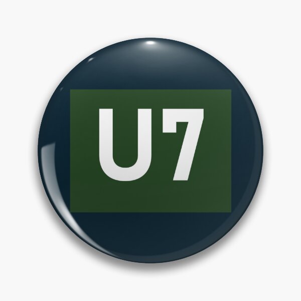 Item preview, Berliner U-Bahn Liniensymbole U7   designed and sold by SnapyLands.