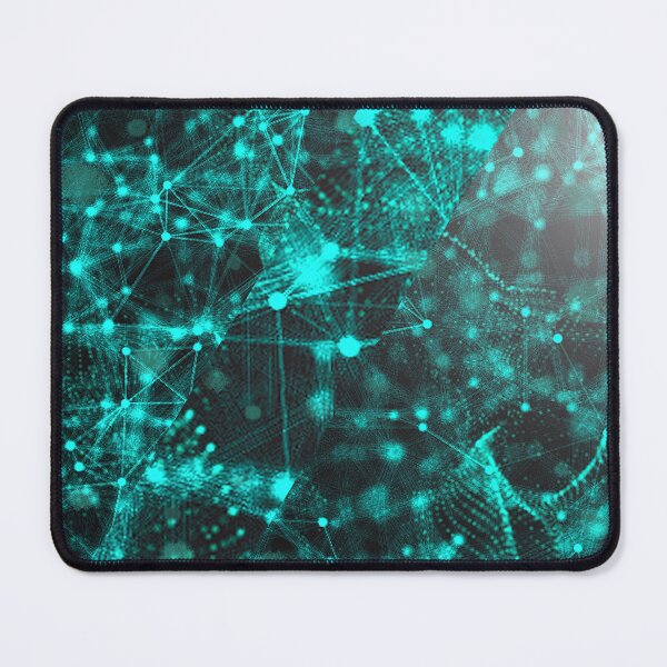 Item preview, Turquoise Polygonal Geometric Abstract Art designed and sold by Ruby Jackson.