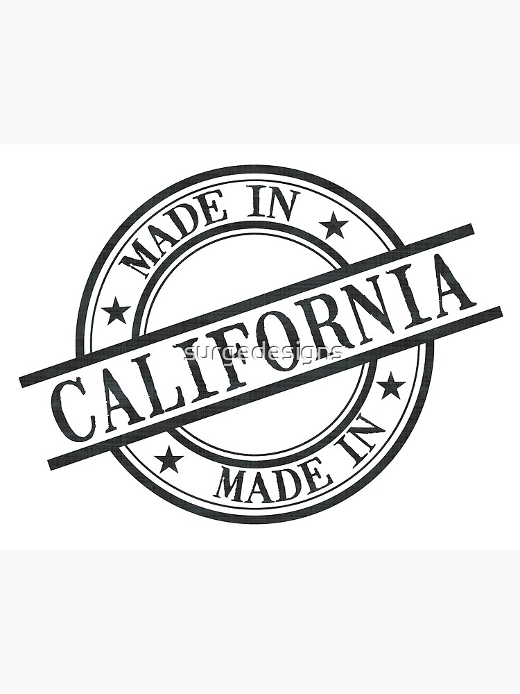 California Grown Circle Baseball Baby Onesie California Grown Circle Baseball Baby Onesie