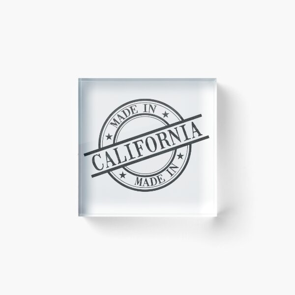 Item preview, Made In California Stamp Style Logo Symbol Black designed and sold by surgedesigns.