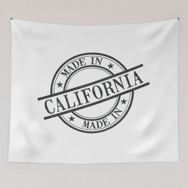 Item preview, Made In California Stamp Style Logo Symbol Black designed and sold by surgedesigns.