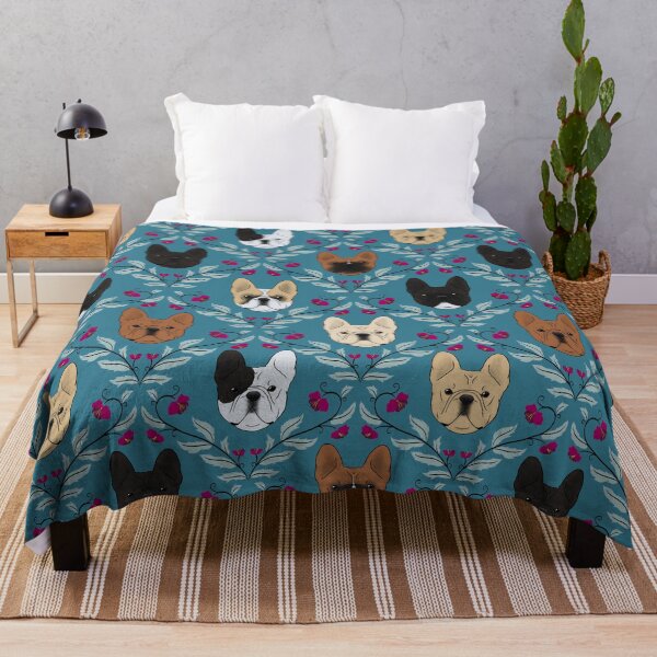 Item preview, Pardon My Frenchie (Teal) designed and sold by Spinyflowerart.