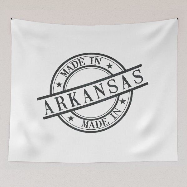 Item preview, Made In Arkansas Stamp Style Logo Symbol Black designed and sold by surgedesigns.