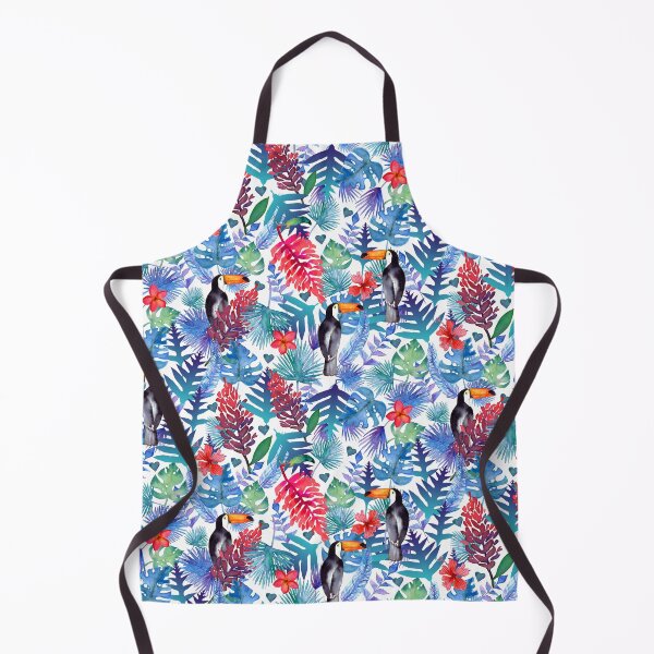 Item preview, Tropical Toucan jungle - white background designed and sold by thealohastudios.