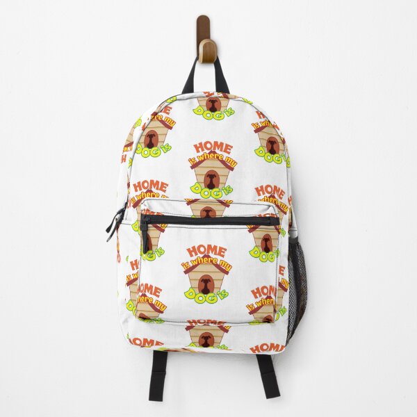 Item preview, 'Home Is Where My Dog Is' (White) designed and sold by The Button Gal.