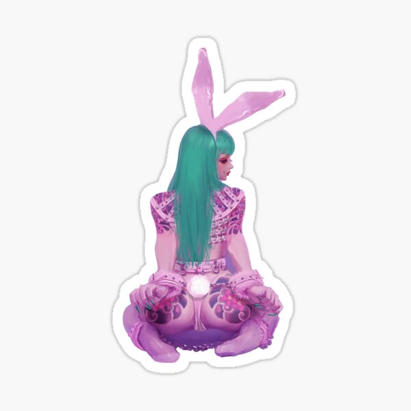 Purple Bunny Sticker