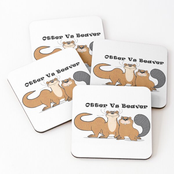 Item preview, Otter vs Beaver  designed and sold by Shirley cute art .