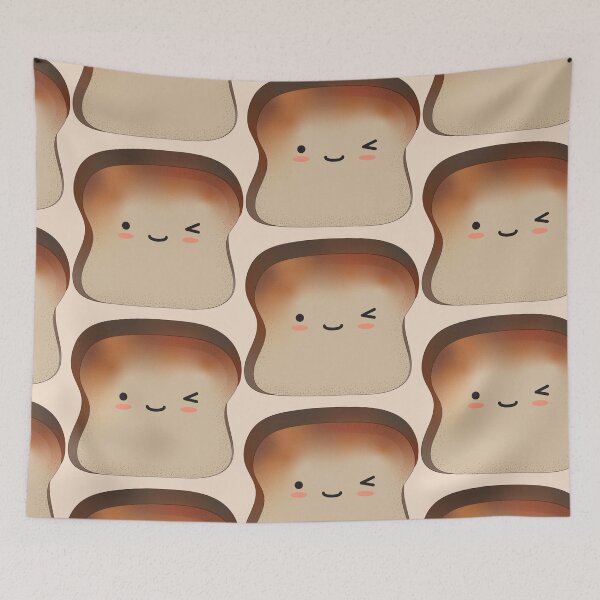 Item preview, Kawaii Bread Aesthetic Shokupan Milk Bread Toast designed and sold by The-Goods.