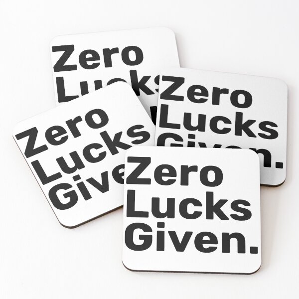 Item preview, Zero Lucks Given. | Irish puns designed and sold by BopleDesigns.