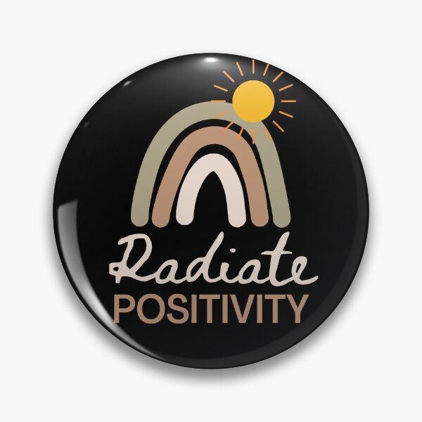 Item preview, Radiate Positivity Sun Rainbow Motivational Quote designed and sold by pixelone.