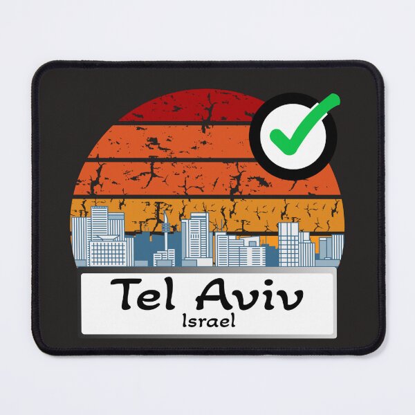 Item preview, Horizonte de Tel Aviv, Israel, vintage designed and sold by WhereIsTravis.