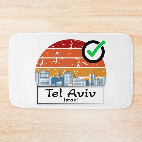 Item preview, Israel Tel aviv Skyline vintage designed and sold by WhereIsTravis.