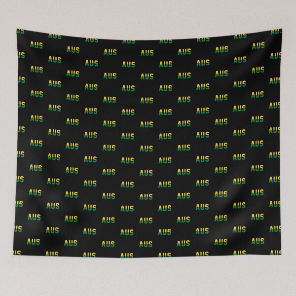 Item preview, AUS (Australia) Gold / Green / Black Background designed and sold by PEK1787.