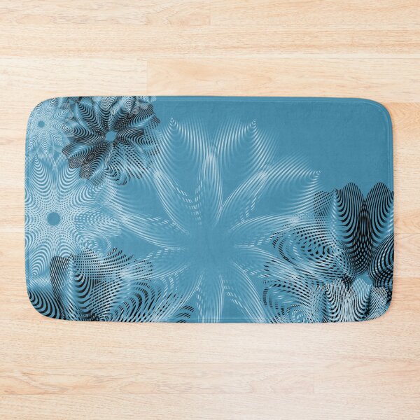 Item preview, Blue and Black Abstract Floral Design designed and sold by DonnaSiggy.