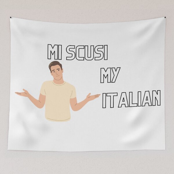 Item preview, mi scusi my Italian designed and sold by vera-vera.