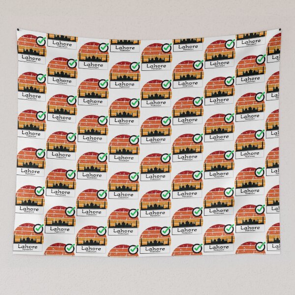 Item preview, Pakistan lahore Skyline vintage designed and sold by WhereIsTravis.