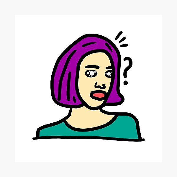 Item preview, a woman have their own facial expressions and thoughts designed and sold by crazyhome.